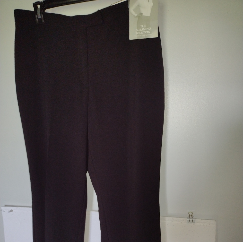 Sag Harbor New Women's Pants Size 12P Black Stretch 33x30